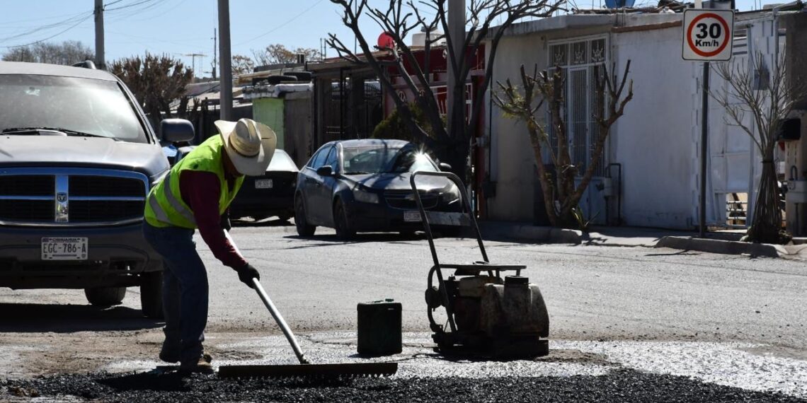 Taparon 2,466 baches en febrero en distintos puntos de Ciudad Juárez