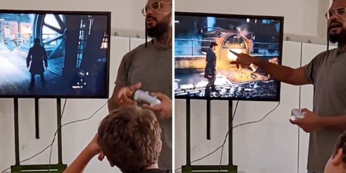 Profesor se vuelve viral por enseñar la Revolución Industrial con videojuego en clase