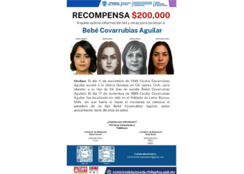 Buscan a bebé desaparecida desde hace 31 años en Ciudad Juárez; autoridades difunden retrato de progresión