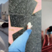 Joven rescata alfombra roja del Oscar de la basura y la instala en su casa