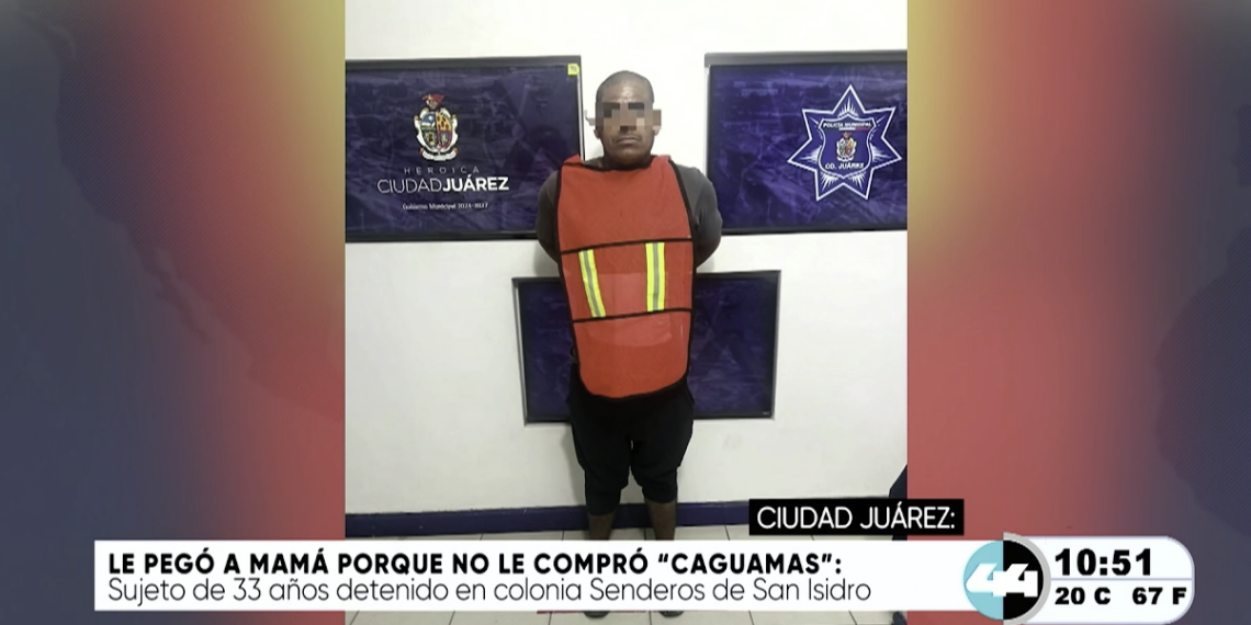 LE PEGÓ A MAMÁ PORQUE NO LE COMPRÓ “CAGUAMAS”