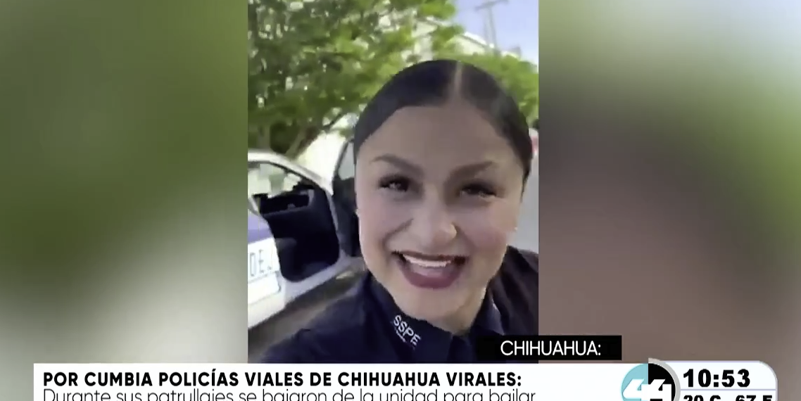 Por cumbia Policías Viales de Chihuahua virales