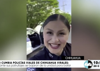 Por cumbia Policías Viales de Chihuahua virales