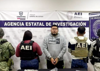 Detienen a hombre con estupefacientes y p1stola calibre .45 en la colonia Ladrillera de Juárez