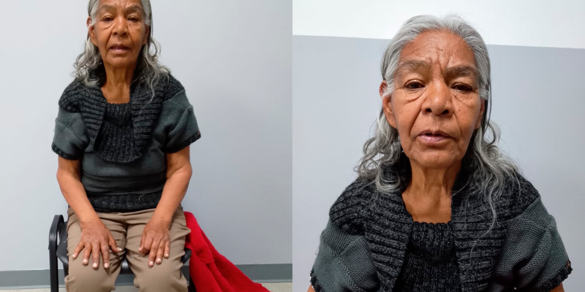 Buscan a familiares de mujer de 69 años localizada desorientada en la colonia El Papalote