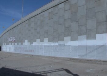 Municipio borra pintas con mensaje político rumbo al 2027 en espacios públicos