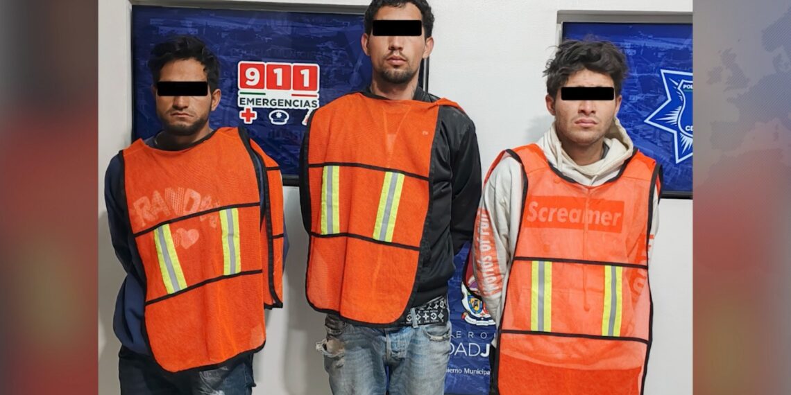 Capturan a cuatro sujetos por rob0 de cableado en distintos puntos de Ciudad Juárez