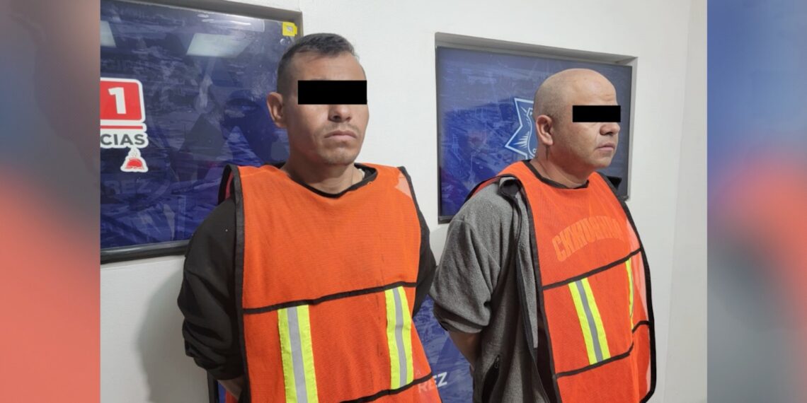 Detienen a dos hombres tras robo con v.olenc.a en la colonia Primero de Septiembre