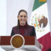 Cuauhtémoc, Ciudad de México. 11 de noviembre 2025. La presidenta constitucional de los Estados Unidos Mexicanos, la Doctora Claudia Sheinbaum Pardo en conferencia de prensa matutina en el salón de la Tesorería de Palacio Nacional. La acompañan: Rosa Icela Rodríguez Velázquez, secretaria de Gobernación; Omar García Harfuch, secretario de Seguridad y Protección Ciudadana; Ricardo Trevilla Trejo, secretario de la Defensa Nacional; Raymundo Pedro Morales, secretario de Marina; Hernán Cortés Hernández, comandante de la Guardia Nacional; Marcela Figueroa Franco, secretaria ejecutiva del Sistema Nacional de Seguridad Pública (SESNSP). Foto: Hazel Cárdenas/Presidencia