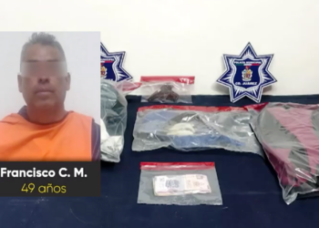 Detienen a hombre por r.bo con viol.ncia en Santa Clara; utilizó réplica de arm. de fuego