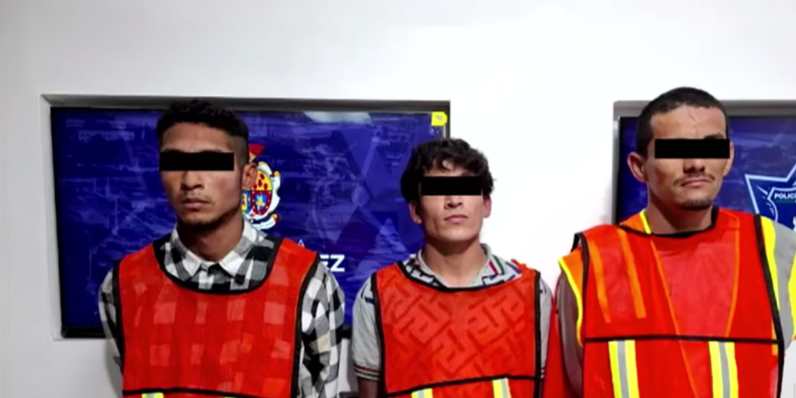 Detienen a tres hombres por rob. de cableado en Villas del Sur