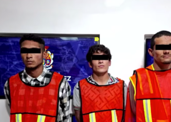 Detienen a tres hombres por rob. de cableado en Villas del Sur