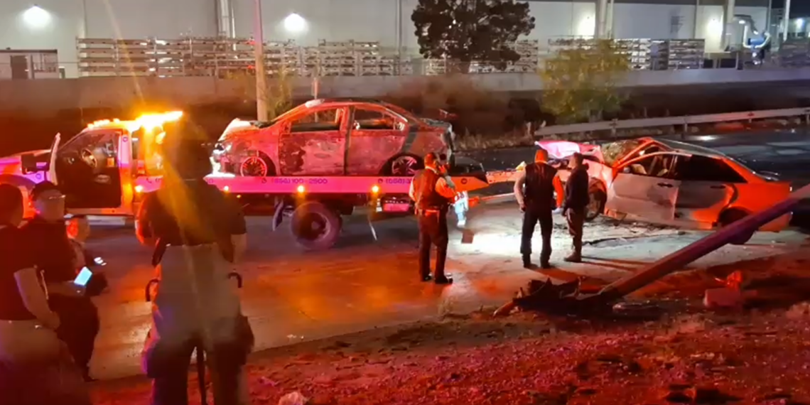 Aparatoso accidente en Juan Pablo II deja daños materiales; sin heridos graves