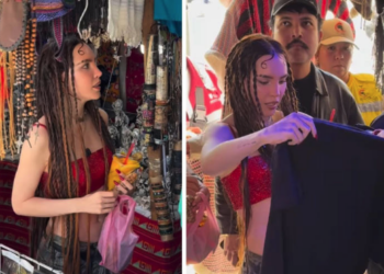 Captan a Belinda en tianguis de la CDMX; se vuelve viral