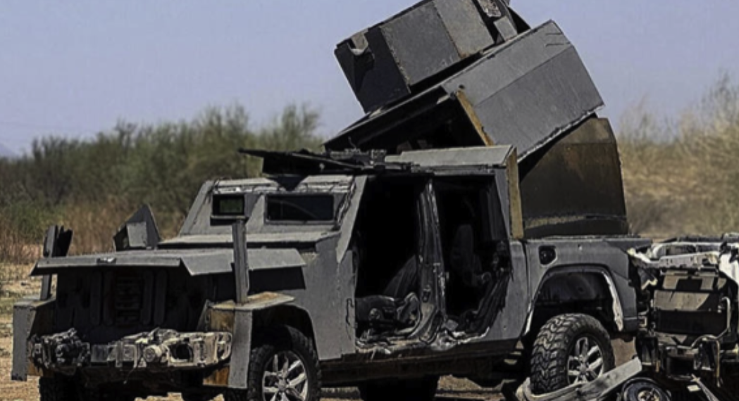 Destruyen 18 “autos monstruo” usados por el crim.n organizado en Tamaulipas