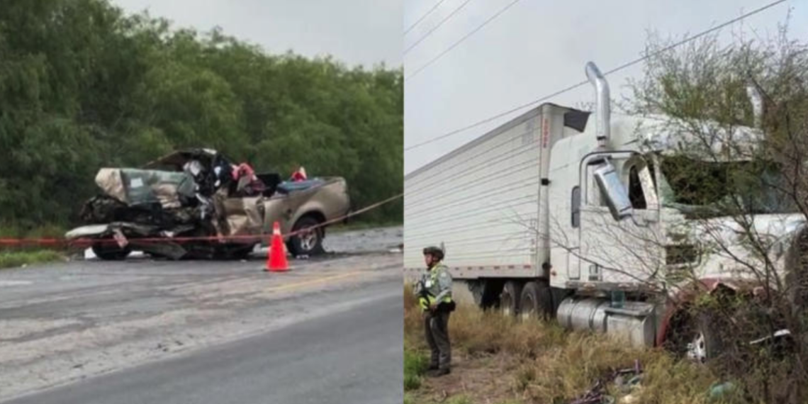 Fatal choque en Tamaulipas; conductor pierde la vida tras impactarse contra tráiler