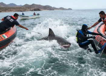 Ataque de tiburón deja a buzo herido en costas de Sonora