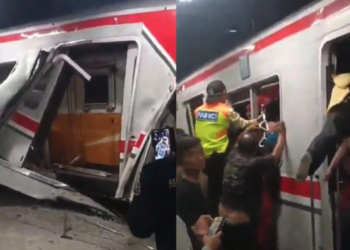 Tren de pasajeros es embestido por otro convoy en Indonesia; reportan muertos y decenas de heridos