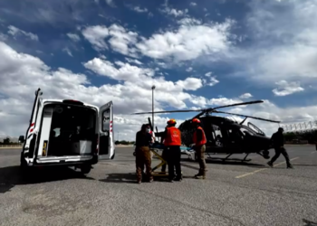 Trasladan de emergencia a bebé con neumonía severa de Juárez a Chihuahua capital