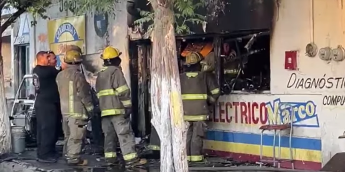 Atienden 48 emergencias en Juárez; incendio consume taller en colonia Satélite