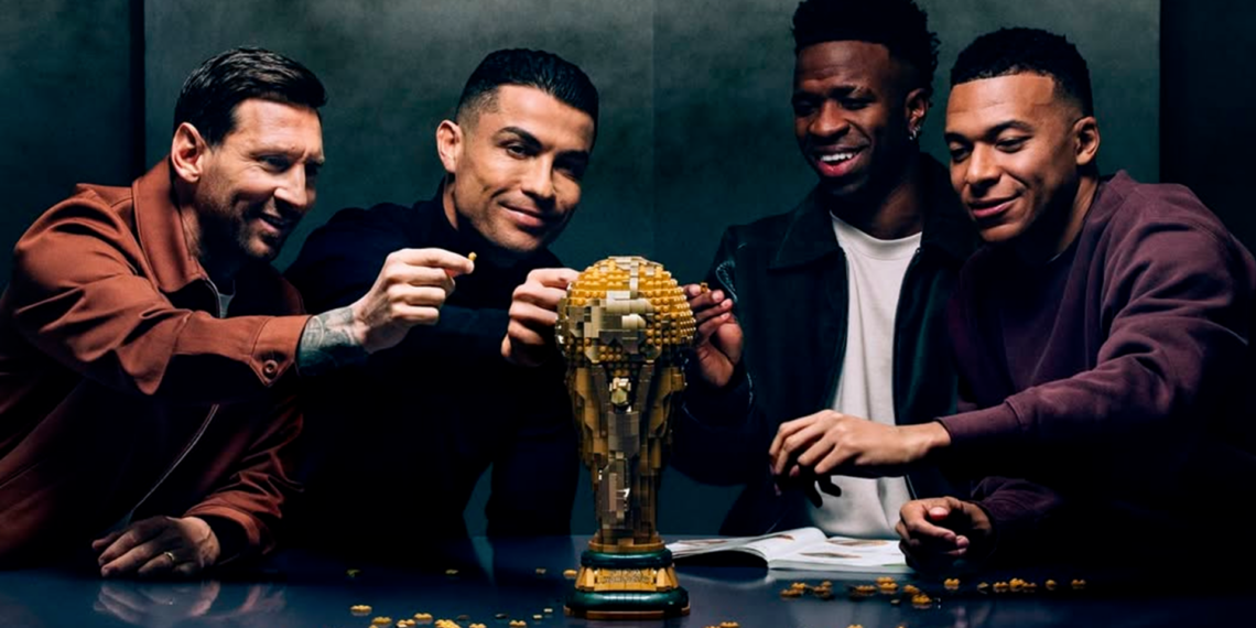 LEGO reúne a Messi, Cristiano, Mbappé y Vinícius en emotivo comercial rumbo al Mundial 2026