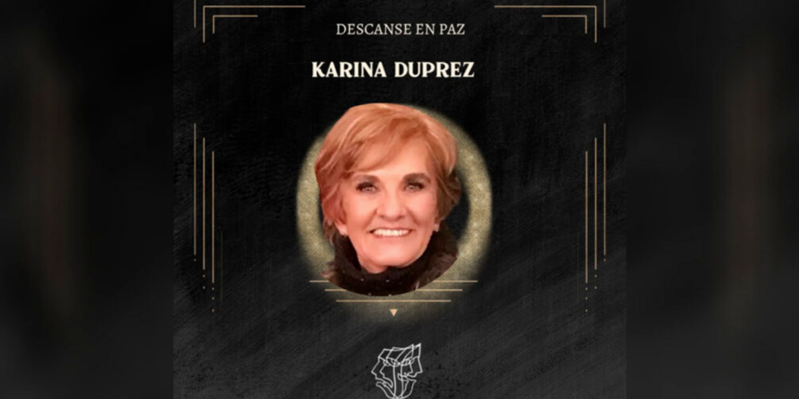 Fallece la actriz y directora Karina Duprez a los 79 años