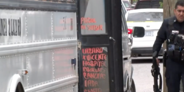 Aseguran camión de transporte tras at.que arm.do en la colonia Fronteriza