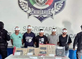 Capturan a cinco hombres arma.dos en operativo en Parque Mirador