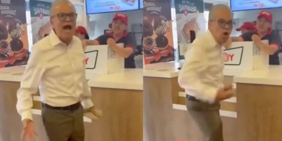 Adulto mayor protagoniza escándalo en tienda y redes lo bautizan como "Lord Donas"
