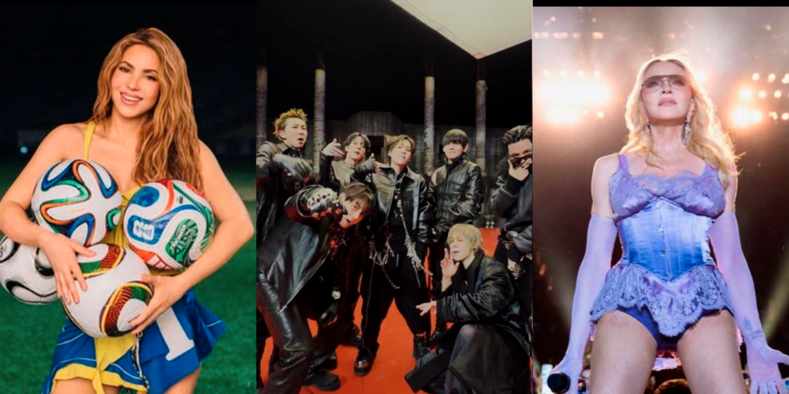 FIFA confirma histórico show de medio tiempo con Madonna, Shakira y BTS en la final del Mundial 2026