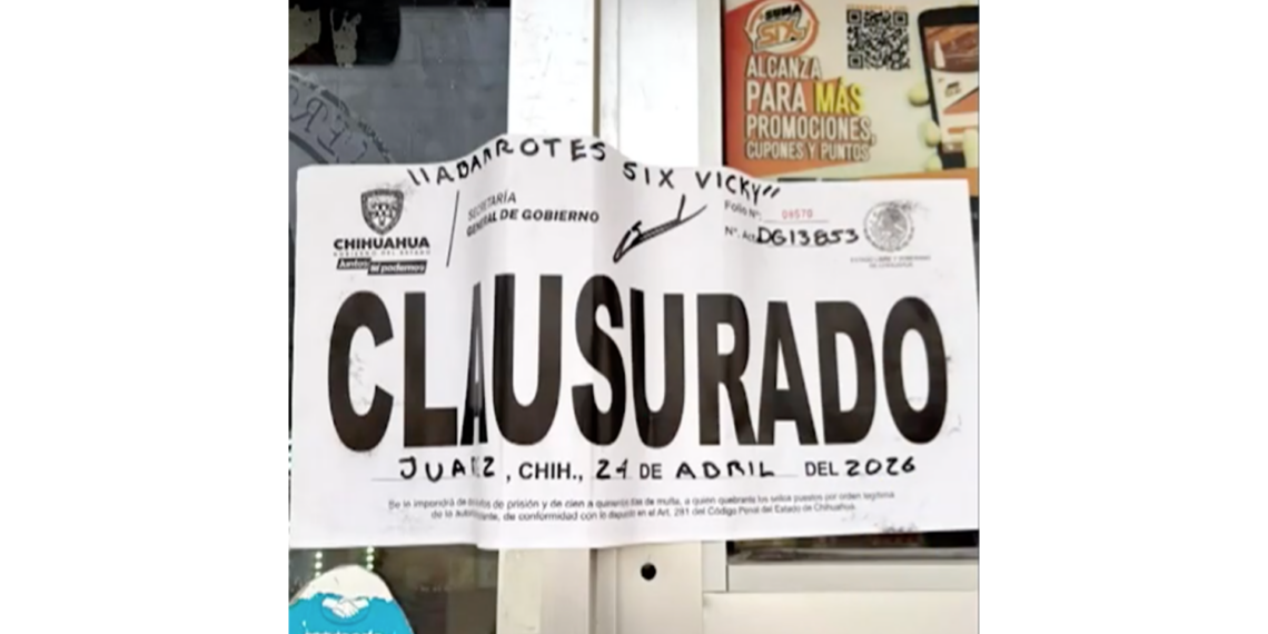 Clausuran 17 negocios en el estado; Ciudad Juárez concentra la mayoría de cierres