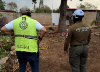 Mujer muere tras ser impactada por un rayo mientras limpiaba su terreno en Oaxaca
