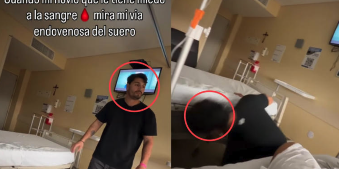 Joven acompaña a su novia al hospital… pero termina desmayándose y siendo atendido junto a ella