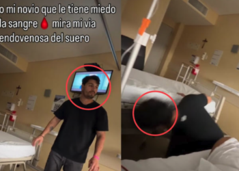 Joven acompaña a su novia al hospital… pero termina desmayándose y siendo atendido junto a ella