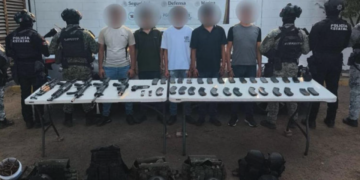 Caen cinco presuntos armados en Culiacán; entre los detenidos hay dos menores de edad
