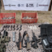 Localizan campamento clandestino tras enfrentamiento en Escuinapa; aseguran explosivos y armamento