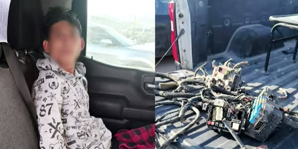 Sorprenden a joven roba.ndo autopartes en corralón municipal de Ciudad Juárez