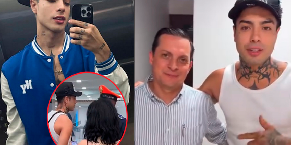 Detienen a influencer Naim Darrechi en el AICM; investigan presunta discriminación