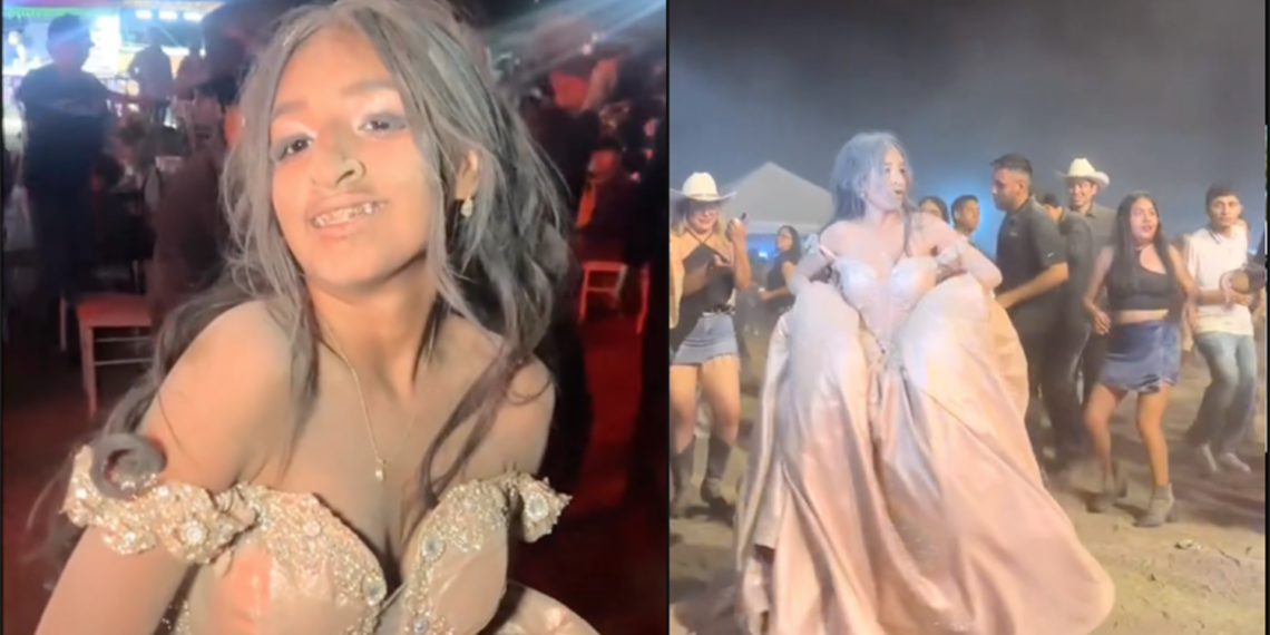 Quinceañera se vuelve viral por celebrar sin filtros ni perfección
