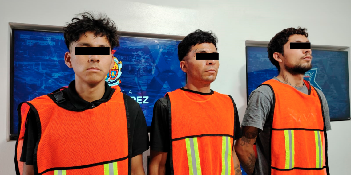 Detienen a tres hombres por presunto robo de cableado en Las Bugambilias