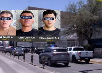 Trasladan a tres hombres a la FGR tras bala.cera en Paseos de Chihuahua