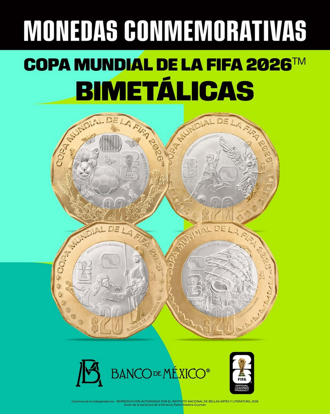 Banxico Lanza Colecci n De Monedas Del Mundial 2026 Habr Piezas De 