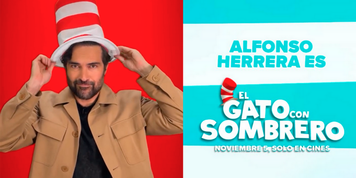 Alfonso Herrera será la voz de El Gato con Sombrero en la nueva película animada de Warner Bros.