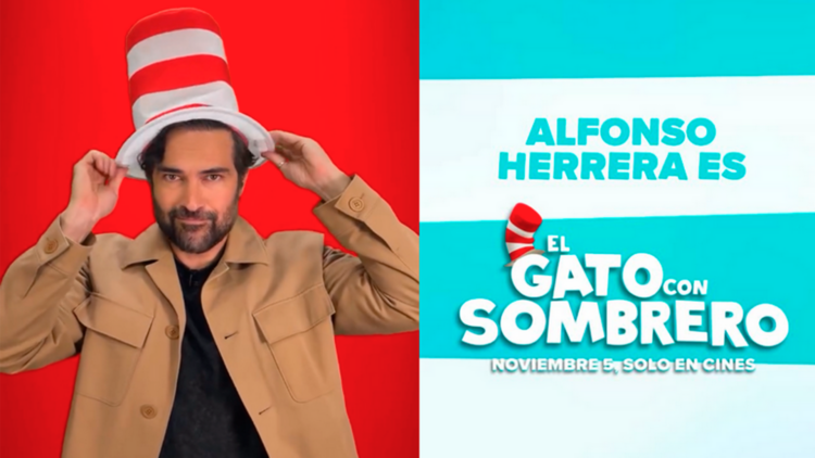 Alfonso Herrera será la voz de El Gato con Sombrero en la nueva película animada de Warner Bros.
