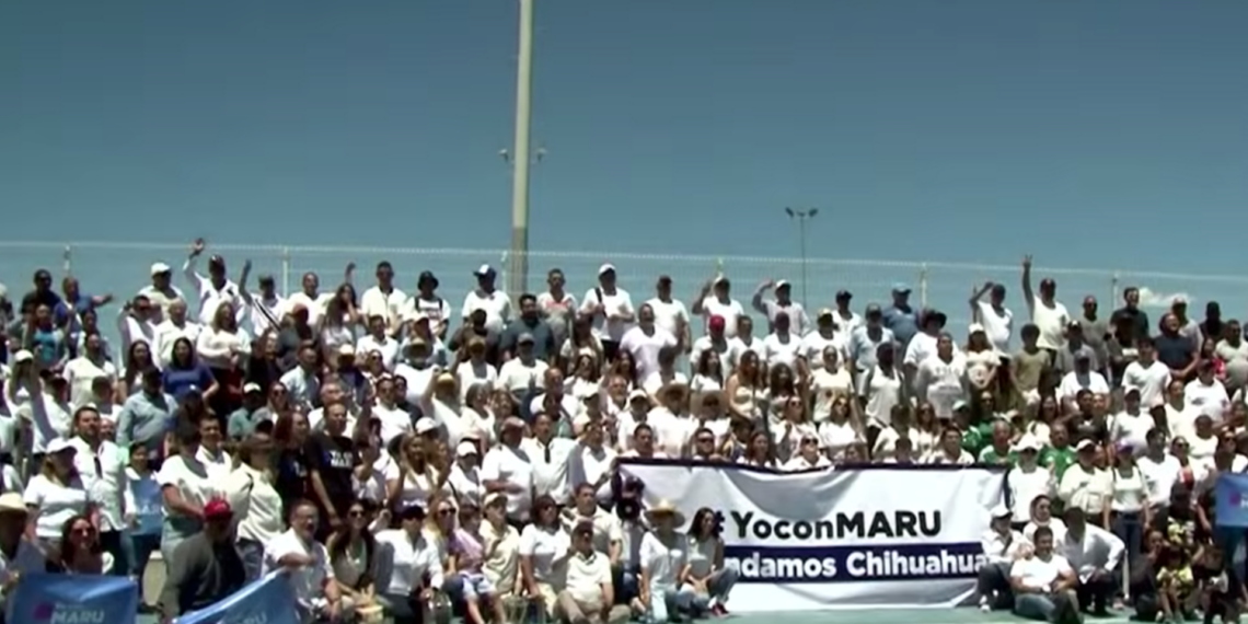 PAN arropa a Maru Campos en multitudinaria movilización en Chihuahua