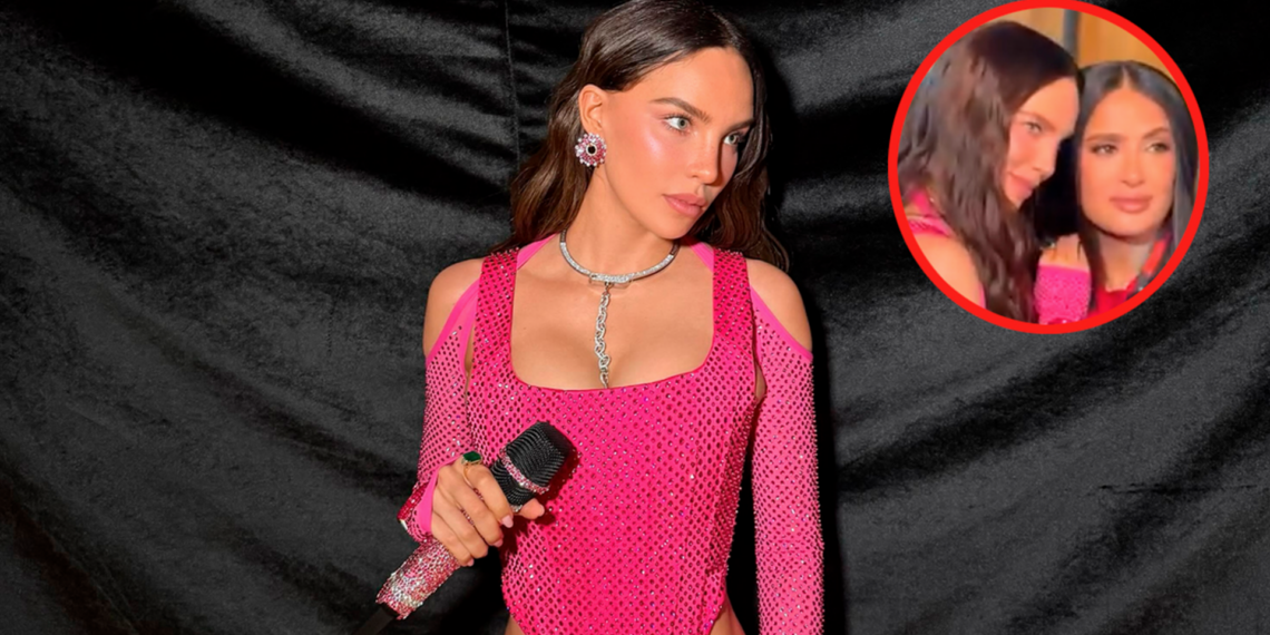 Belinda revela la inesperada “nalgada de la suerte” que recibió de Salma Hayek