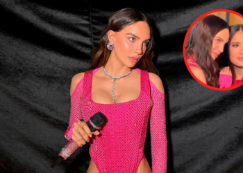 Belinda revela la inesperada “nalgada de la suerte” que recibió de Salma Hayek
