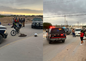 Motociclista resulta herido tras choque en calles Puerto Cádiz y Puerto Dunquerque