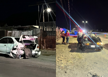 Choque por alcance en la carretera Juárez–Casas Grandes deja solo daños materiales