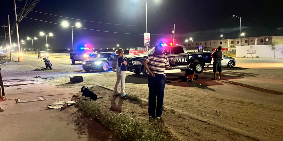 Motociclista resulta gravemente herido tras chocar contra una camioneta en Fundadores